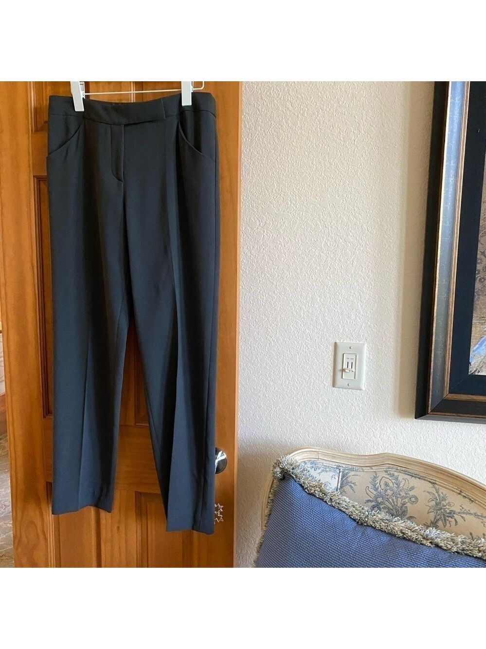 Giorgio Armani Straight Leg Gray Wool Dress Pants Sz 8